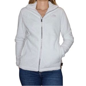 North Face Women’s Osito full zip jacket in white, size M NWT